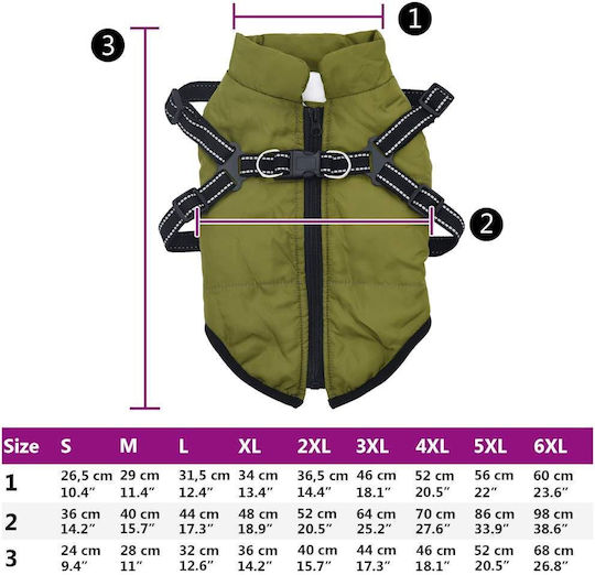 vidaXL Green Dog Coat