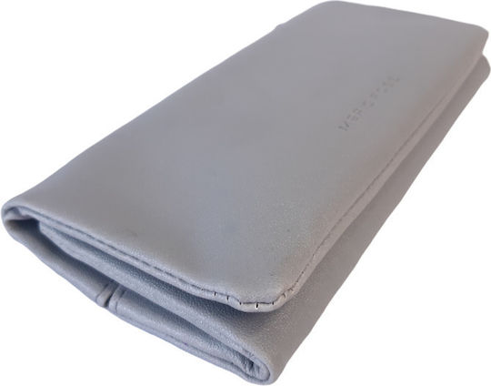 Mario Rossi Tobacco Pouch With Magnetic Clasp 16.5x7.5cm Gray