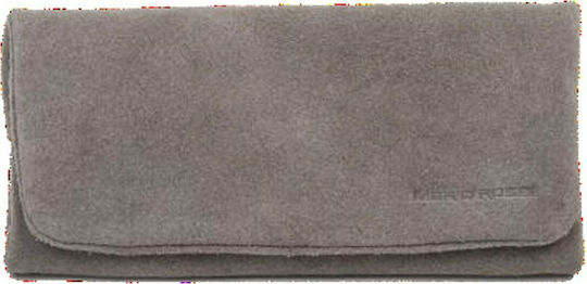 Mario Rossi Tobacco Pouch With Magnetic Clasp 16.5x7.5cm Gray