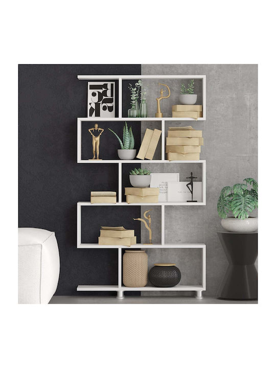 Bücherregal Maze Weiß 90x20x156cm