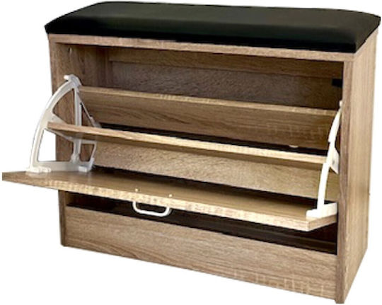 Ξύλινη Παπουτσοθήκη 60x24x49cm