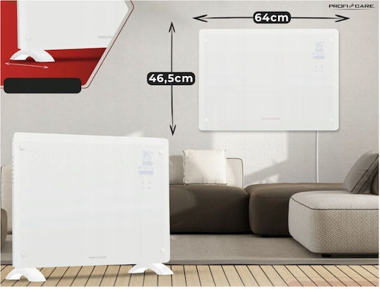 ProfiCare Convectoare pardoseală 3118W cu Termostat Electronic 64x8cm Alb