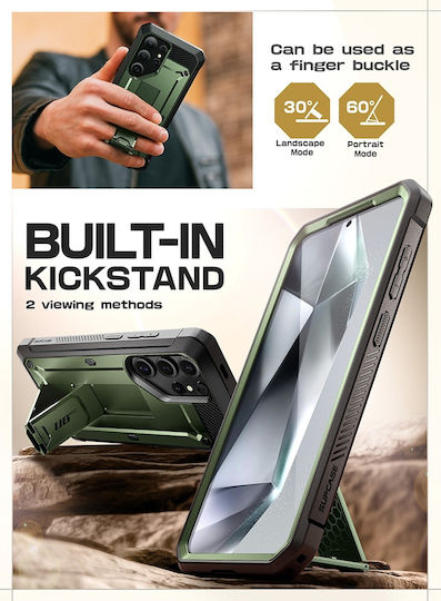 Supcase Unicorn Beetle Pro 360 Full Cover Σιλικόνης / Πλαστικό Πράσινο (Galaxy S25 Ultra)
