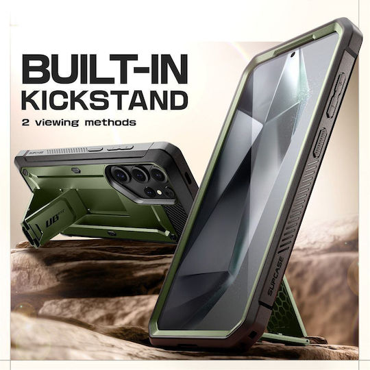 Supcase Unicorn Beetle Pro 360 Full Cover Σιλικόνης / Πλαστικό Πράσινο (Galaxy S25 Ultra)