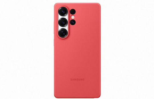 Samsung Umschlag Rückseite Silikon Rot (Galaxy S25 Ultra,Samsung S25 Ultra)
