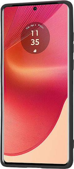 Techsuit Задна корица Силикон Черен (Motorola Edge 50 Fusion)