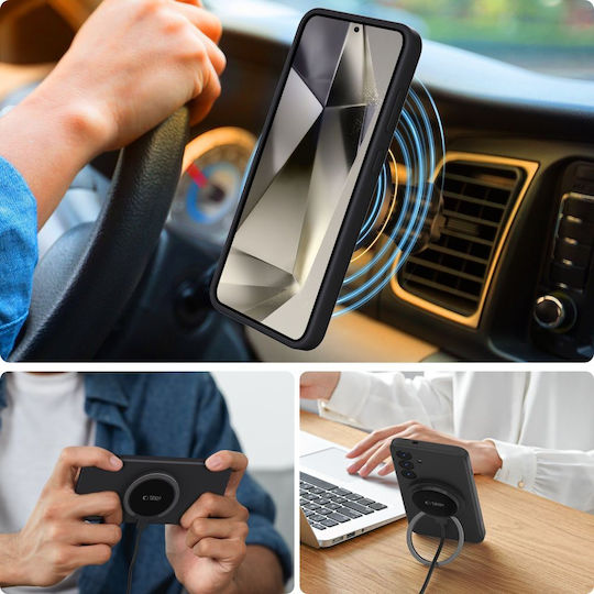 Tech-Protect Liquid Back Cover Σιλικόνης Μαύρο (Galaxy S25)