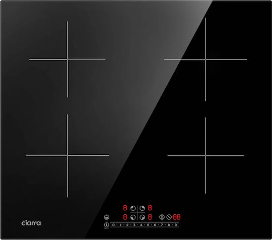 Ciarra Smart Επαγωγική Εστία Αυτόνομη με Λειτουργία Κλειδώματος 59x52εκ.