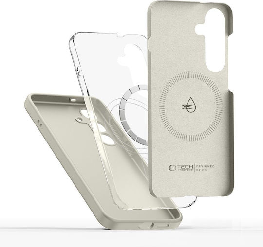 Tech-Protect Liquid Back Cover Σιλικόνης Μπεζ (Galaxy S25)