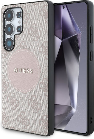 Guess Classic Umschlag Rückseite Synthetisches Leder Rosa (Galaxy S25 Ultra,Samsung S25 Ultra)