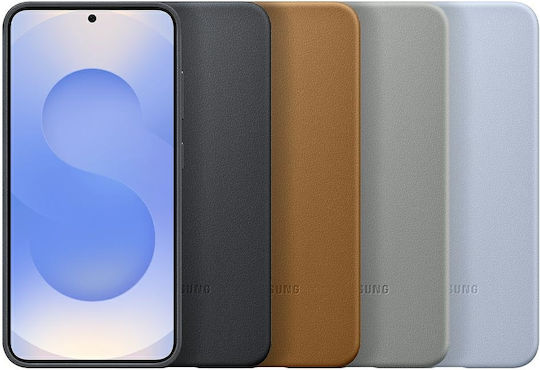 Samsung Back Cover Δερμάτινο Γκρι (Galaxy S25+)