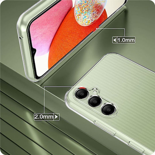 Tech-Protect Flexair Задна корица Силикон / Пластмаса Прозрачен (Redmi Note 14 Pro 5G / Poco X7)