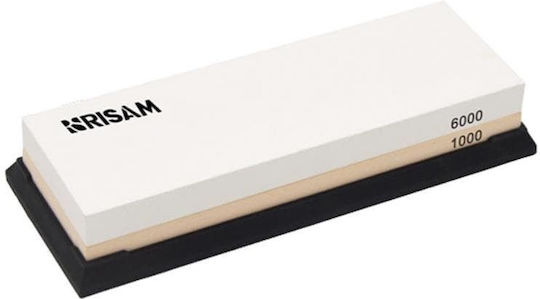 Risam Knife Sharpening Stone Double with Density 1000/6000 18.5x6.5x3.2cm