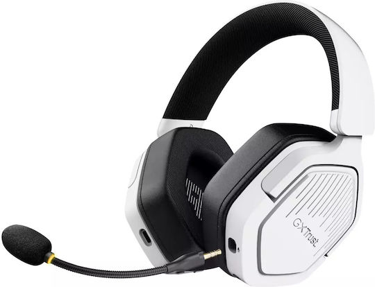 Trust GXT493 Ασύρματο Over Ear Gaming Headset με σύνδεση 3.5mm / Bluetooth / USB Λευκό for Nintendo Switch / PC / PS4 / PS5
