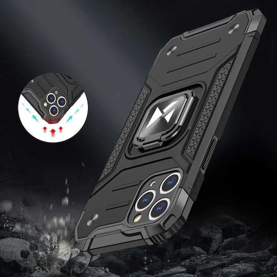 Wozinsky Ring Armor Umschlag Rückseite Kunststoff Silber (iPhone 11 Pro Max)