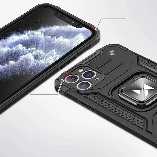 Wozinsky Ring Armor Umschlag Rückseite Kunststoff Silber (iPhone 11 Pro Max)