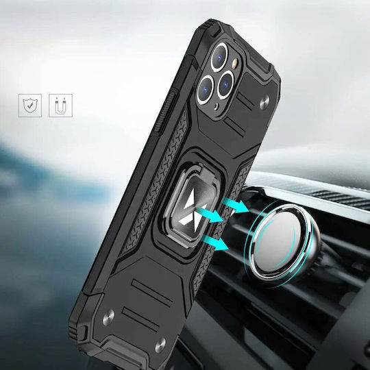 Wozinsky Ring Armor Umschlag Rückseite Kunststoff Silber (iPhone 11 Pro Max)