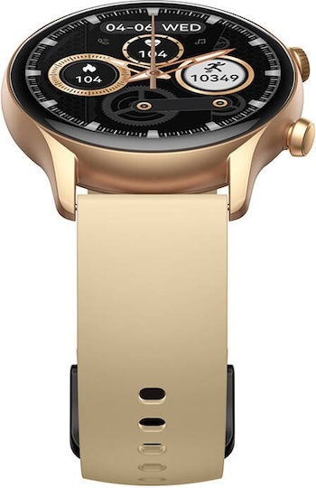 Zeblaze Btalk 3 Plus 46mm Smartwatch με Παλμογράφο (Χρυσό)