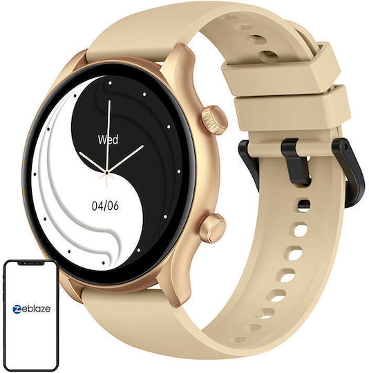Zeblaze Btalk 3 Plus 46mm Smartwatch με Παλμογράφο (Χρυσό)