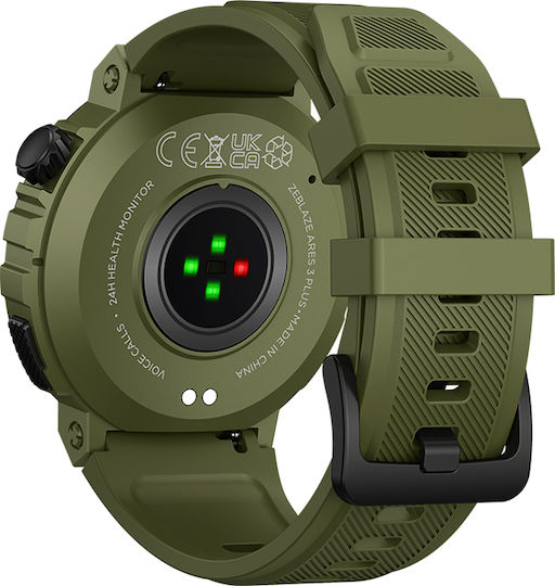 Zeblaze Ares 3 Plus 46mm Smartwatch with Heart Rate Monitor (Green)