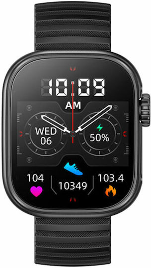 Aiwa SW-A700 Smartwatch με Παλμογράφο (Μαύρο)
