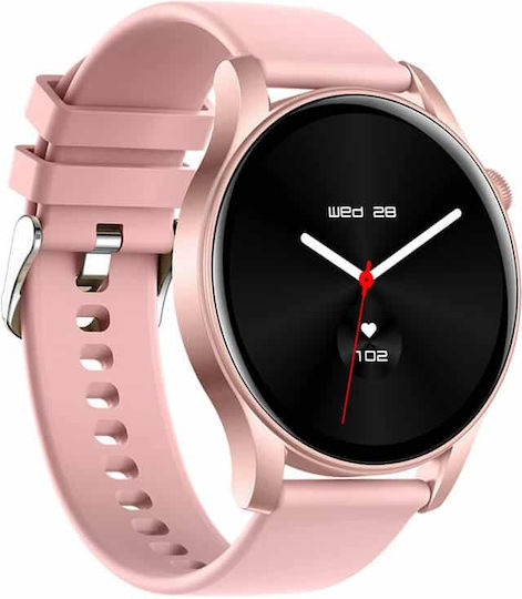 Colmi V73 Smartwatch με Παλμογράφο (Ροζ)