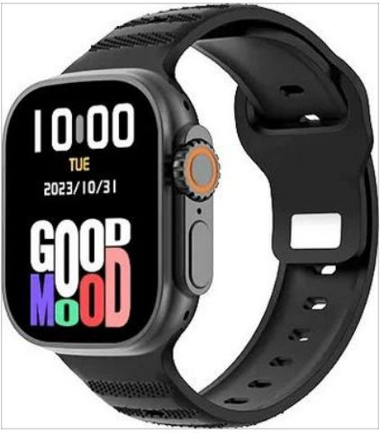 Awei H37 49mm Smartwatch mit Pulsmesser (Schwarz)