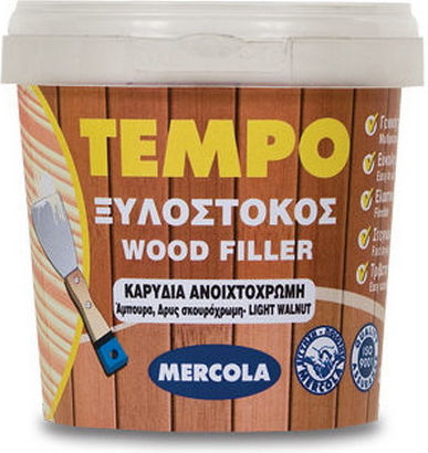 Mercola Tempo Wood Putty Acrylic Dark Mahogany 200gr