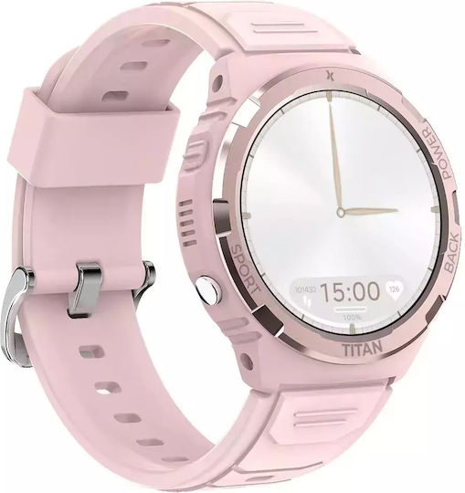 MaxCom FW100 Valkiria 48mm Waterproof Smartwatch with Heart Rate Monitor (Pink)