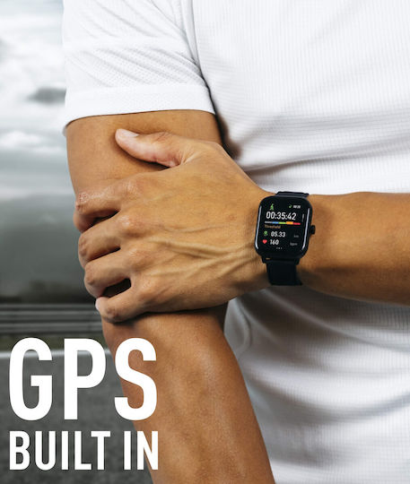 Reflex Active Series 44 Smartwatch με Παλμογράφο (Μαύρο)