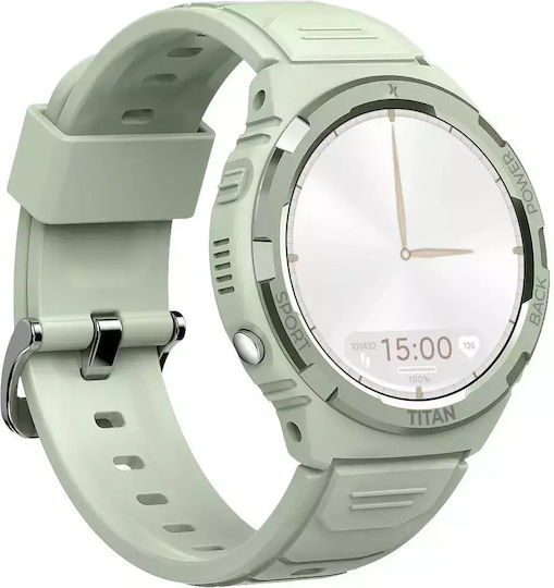 MaxCom FW100 Valkiria 48mm Waterproof Smartwatch with Heart Rate Monitor (Green)