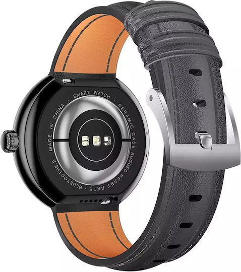 Forever Forevive 5 SB-365 Smartwatch με Παλμογράφο (Μαύρο)