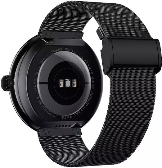 Forever Forevive 5 SB-365 Smartwatch με Παλμογράφο (Μαύρο)