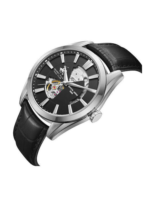 Beverly Hills Polo Club Uhr Automatik mit Lederarmband