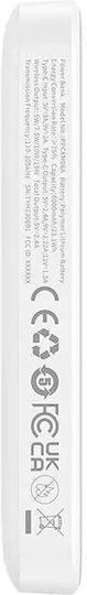 Baseus Mini MagSafe Power Bank 6000mAh 20W με Θύρα USB-C Λευκό