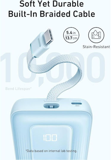 Anker Zolo Power Bank 10000mAh 30W με Θύρα USB-C Λευκό