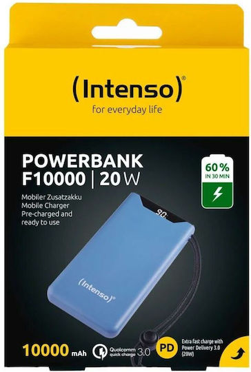 Intenso F20000 Power Bank 20000mAh με Θύρα USB-A και Θύρα USB-C Power Delivery / Quick Charge 3.0 Μπλε