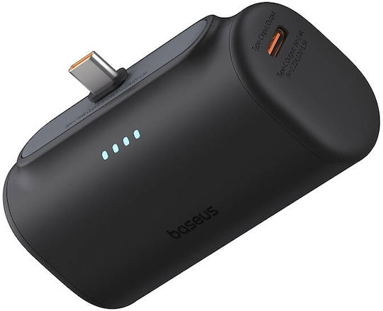 Baseus Compact Type-C Edition Power Bank 5000mAh 20W με Θύρα USB-C Μαύρο