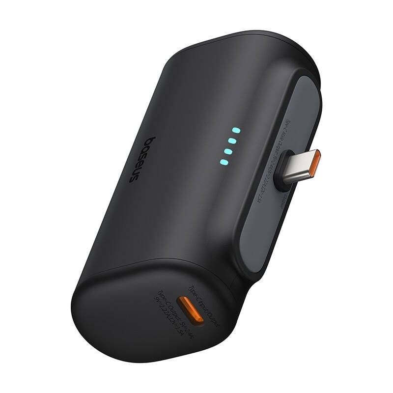 Baseus Compact Type-C Edition Power Bank 5000mAh 20W με Θύρα USB-C Μαύρο