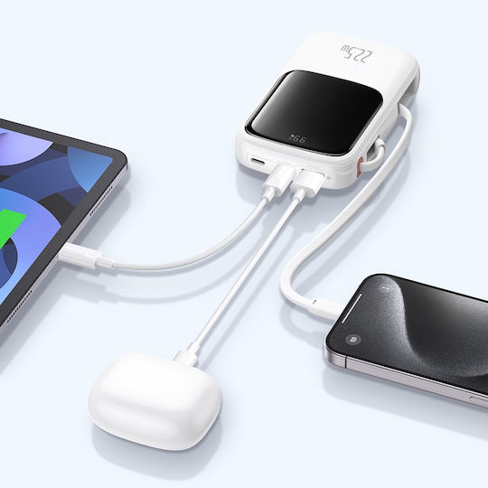 Baseus Qpow Pro+ Power Bank 10000mAh 22.5W Power Delivery White