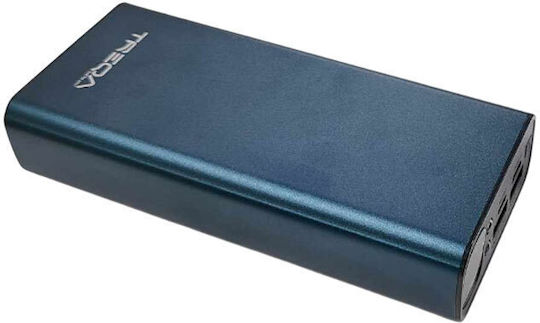 Treqa TR-967 Power Bank 20000mAh με 2 Θύρες USB-A και Θύρα USB-C Μαύρο