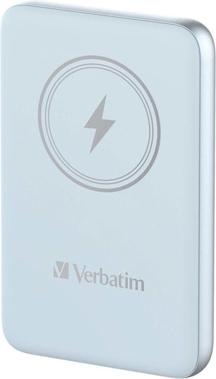 Verbatim Charge n Go MagSafe Power Bank 10000mAh with USB-C Power Delivery Light Blue