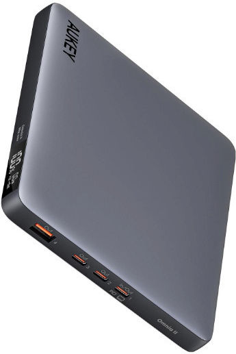 Aukey PB-Y44 Power Bank 20000mAh 100W with USB-A Output Port and 3 USB-C Output Ports Power Delivery PPS Grey