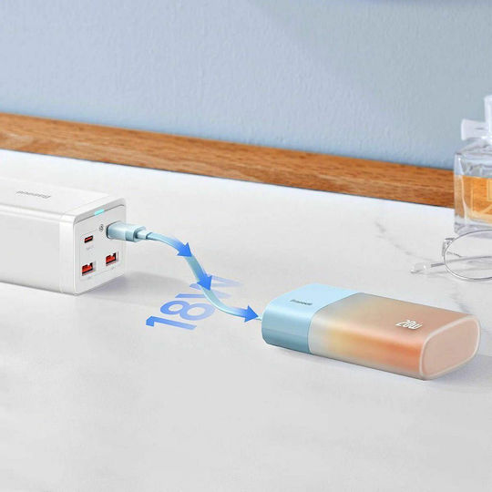 Baseus Popsicle Power Bank 5200mAh 20W με Θύρα USB-C Sunset Orange