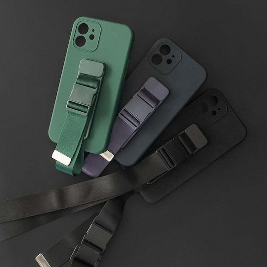 Back Cover Σιλικόνης με Λουράκι Κόκκινο (Galaxy S20 FE)