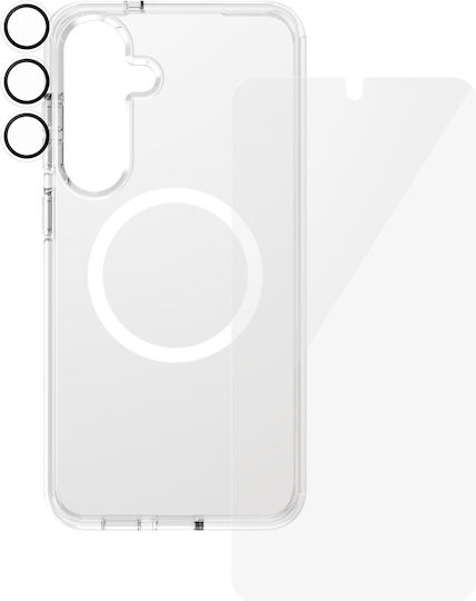 CARE by PanzerGlass Flagship 3in1 Back Cover Tempered Glass Set with Glass Transparent (Galaxy S25+)