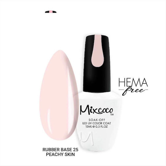 Mixcoco Base Coat για Απλά Βερνίκια Rubber 15ml