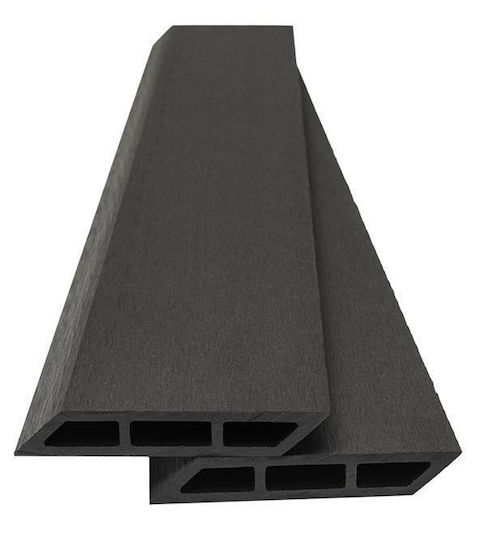 Newplan Υλικό Περίφραξης Κήπου από WPC 12x12εκ. Γκρι
