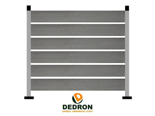 Dedron Umzäunung Deck für den Garten Graues Licht aus WPC 360x12x2cm 1Stück Gray