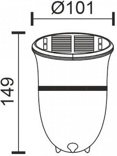 Spot Light Επιτοίχιο Ηλιακό Φωτιστικό 2W 130lm με Φυσικό Λευκό Φως 4000K IP54